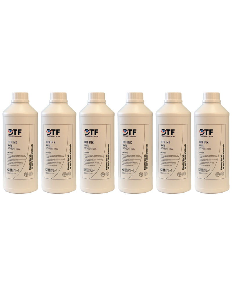 Bundle Of 6 High quality White Ink for DTF printer | Wholesale