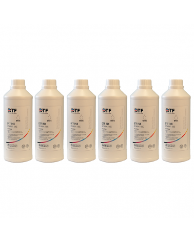 Bundle Of 6 Ultra quality White Ink for DTF printer | Wholesale