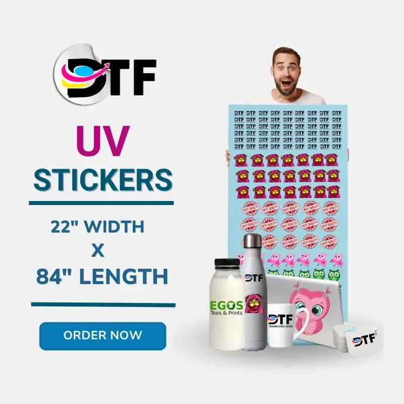 Custom UV DTF Sticker Gang sheet Wholesale