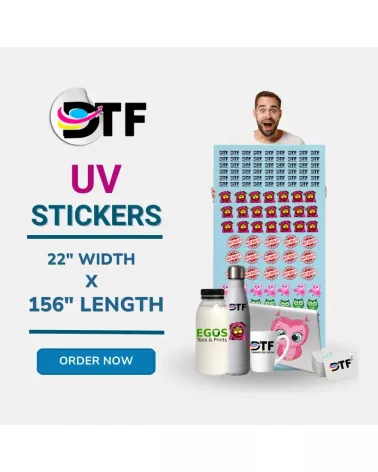 156" x 22" Custom UV DTF Sticker Gang sheet Wholesale